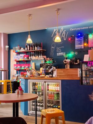 Counter at Café Blá in Munich