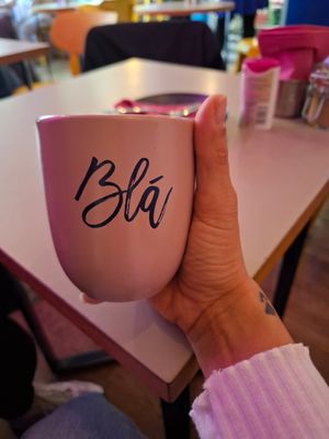 Cup of cappuccino at Café Blá in Munich