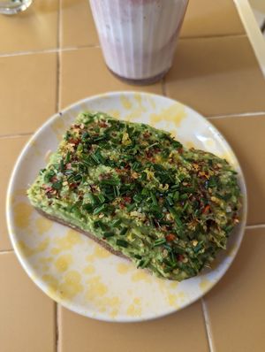 avocado toast at Banacado in Stockholm