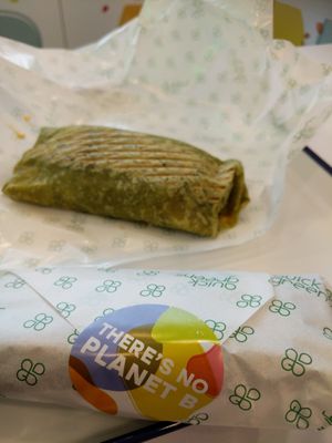 Laksa wrap and chipotle wrap at Quick Greens - Funan Ctr in Central Singapore