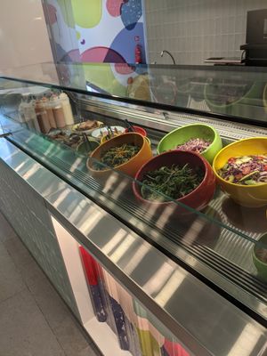 Salad bar at Quick Greens - Funan Ctr in Central Singapore