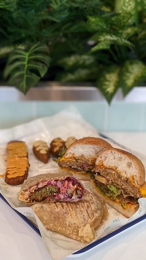 Kibbeh, Kebab, Frenchy Wrap, Avo Stack Burger at Quick Greens - Funan Ctr in Central Singapore