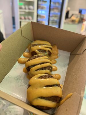 Falafel with Harrisa dressing $8  at Quick Greens - Funan Ctr in Central Singapore