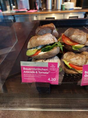 'VEGAN' label in top left corner. Bulk discount when buying 2 or 3 at Espresso House - Potsdamer Platz in Berlin