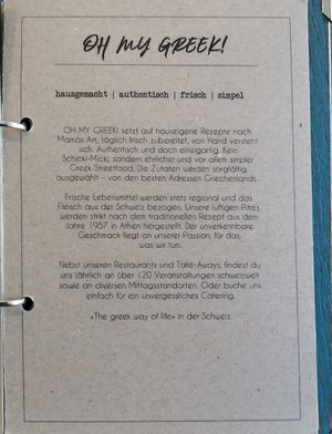  at Oh my Greek! in Zurich