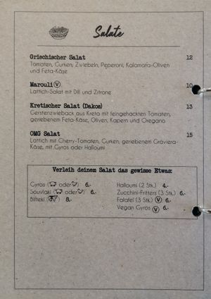 V=vegan at Oh my Greek! in Zurich