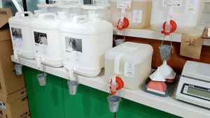 Laundry detergent - refill station at Jigushop - Yeonnam District 지구샵 홈&베이커리 연남점 in Seoul