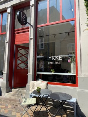 Indoor and outdoor area   at Lykke Cafe und Bar in Flensburg