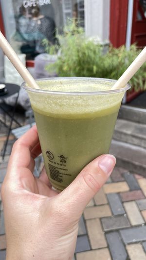 Grüner Saft 💚😍  at Lykke Cafe und Bar in Flensburg