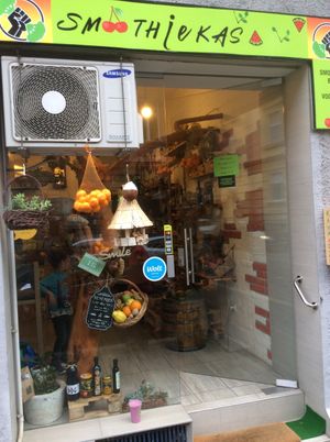 The front of Smoothiekasa at Smoothiekaša in Zagreb