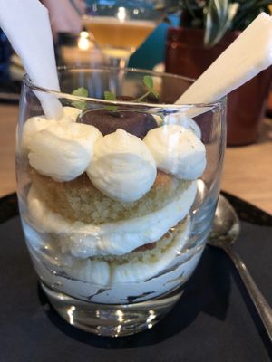 Vegan triffle  at Woest 17 in Nieuwvliet