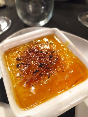 Crema catalana de calabaza at Fangas Veg in Coimbra