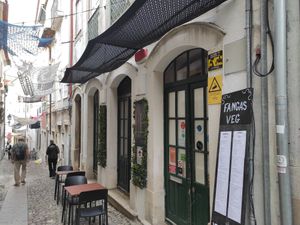 Outside at Fangas Veg in Coimbra
