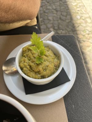 puré de garbanzos  at Fangas Veg in Coimbra