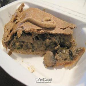 Mushroom pie (vegan) at Sacred Kitchen in Fremantle