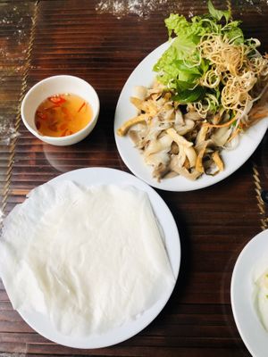 Amazing value Banh Cuon for 40,000- 2 usd at Thien Tam in Hue