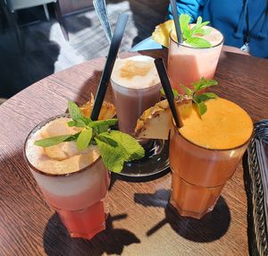 Fresh juices at Base Coffee in Bamberg