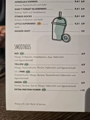 Smoothies at Base Coffee in Bamberg
