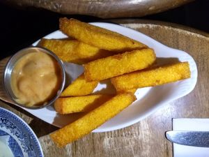 Polenta fries at Dartmouth Arms in North West London