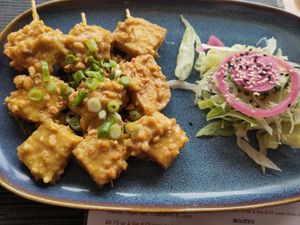 Tofu Satay at Morans in Westward Ho