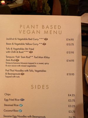 Options   at Morans in Westward Ho