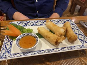 Spring rolls  at Thai Emerald in Cirencester