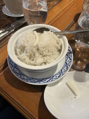 coconut rice   at Thai Emerald in Cirencester