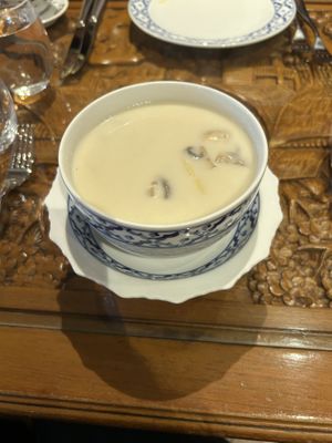 coconut and mushroom soup (v good)  at Thai Emerald in Cirencester