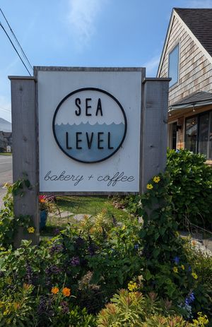 exterior at Sea Level Bakery + Coffee in Cannon Beach