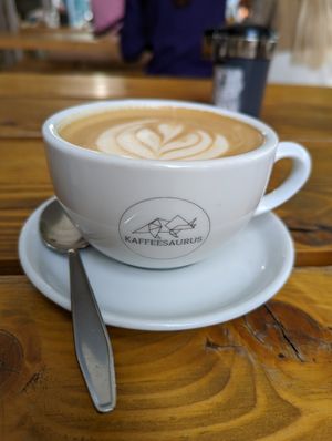 Veganer Kaffee 🙃 at Kaffeesaurus in Cologne