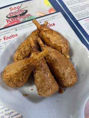 Vegan Drumsticks  at Soo Good Kitchen “Asian Fusion Cuisine” in Digby