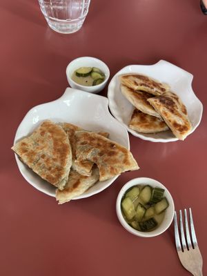 Korean stuffed pancakes   at Soo Good Kitchen “Asian Fusion Cuisine” in Digby