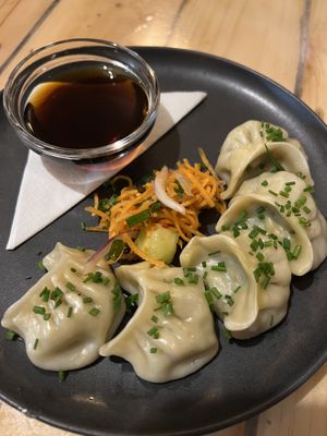 Vegan homemade dumplings  at Maxi's Warung Thai & Indo Food in Aljezur