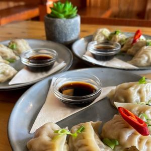 Vegan dumplings at Maxi's Warung Thai & Indo Food in Aljezur