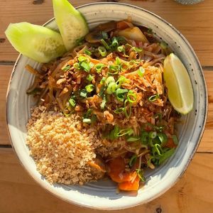 Vegan Pad Thai at Maxi's Warung Thai & Indo Food in Aljezur