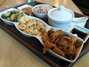 Lunch set  at Happy Veggies - Wanchai in Hong Kong Island