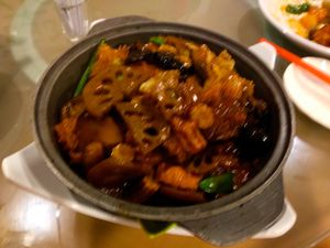 One of many dishes in the fixed set dinner at Happy Veggies at Happy Veggies - Wanchai in Hong Kong Island