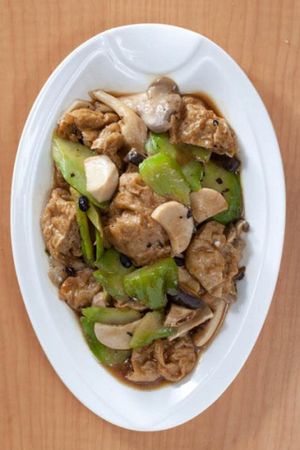 豉汁涼瓜生根 at Happy Veggies - Wanchai in Hong Kong Island