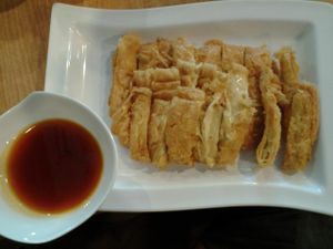 braised bean curd with plum sauce at Happy Veggies - Wanchai in Hong Kong Island