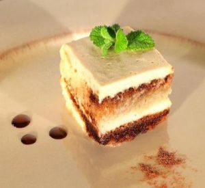 Sage's Cafe Tiramisu....nominated in Sunset Magazine for the 'Best Vegan Dish'.  at Sage's Cafe in Salt Lake City