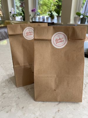 Giulia’s Goodies packaging  at Giulia's Goodies in Surbiton