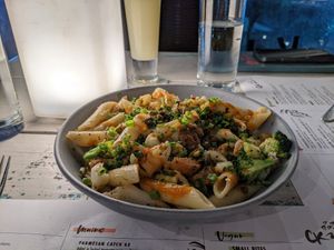 Beyond sausage penne! at Cocktail Kitchen in Bridgetown