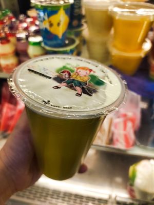 Fresh sugar cane juice without ice at Sin Sin Fresh Fruit Juice - Yishun in North Singapore