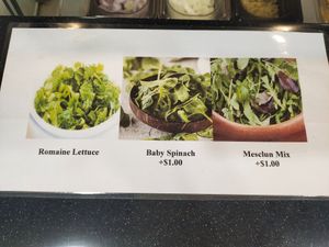 Greens at Take-Out Salad - Yishun in North Singapore