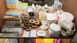 assortment of household goods at Almang Market in Seoul