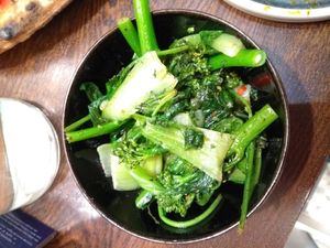 Chilli greens at East West in North West London