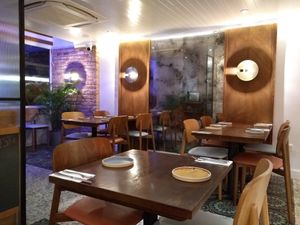 Dining room at East West in North West London