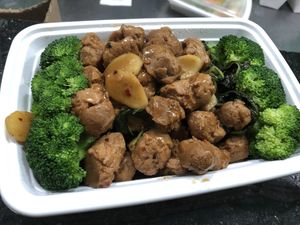 三杯雞 M31 basil chicken , basil broccoli fresh ginger  at CoCo Lin Vegetarian House in Ridgewood