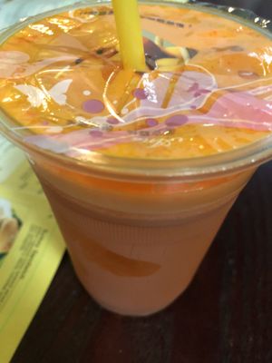 B4 carrot n ginger juice   at CoCo Lin Vegetarian House in Ridgewood