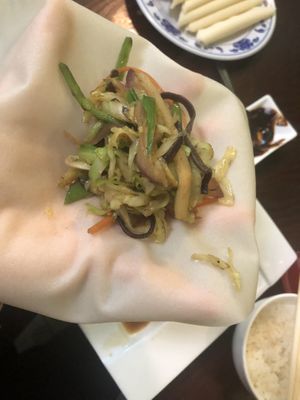 V8 moo shu delight   at CoCo Lin Vegetarian House in Ridgewood